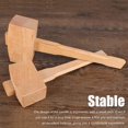 thumbnail image 5 of Wooden Carpenter's Mallet Hammer Handle Beech Carpentry Tool Inclined Strike For DIY Work From 245 mm, 5 of 5