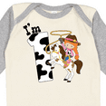 thumbnail image 4 of Inktastic I'm One-cowgirl Riding Horse Birthday Girls Long Sleeve Baby Bodysuit, 4 of 5