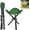 Green, variant on Folding Camp Stool, Portable Tripod Seat, Travel Folding Camping Stool Max Weight 300 lbs for Camping Party Hunting Hiking Fishing Picnic Golf Outdoor Gardening and Travel Beach(Green)