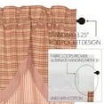 thumbnail image 6 of VHC Brands Sawyer Mill Red Valance Layered 20x72, 6 of 7