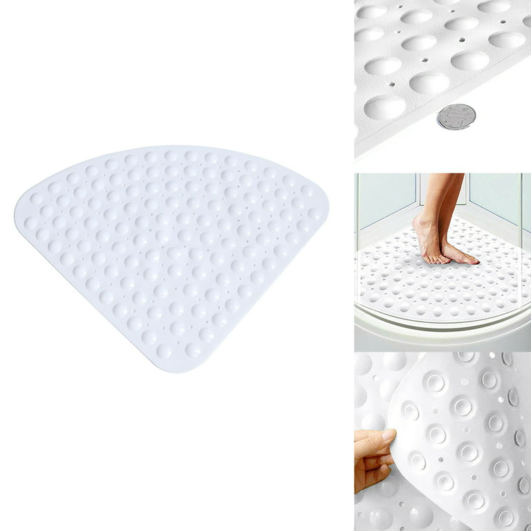 Shower Mat Non Slip Sector Rubber Corner Anti Mould Quadrant Bath Mat  Safety Mat