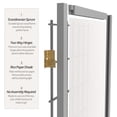 thumbnail image 4 of Oriental Furniture 6 ft. Tall Window Pane - Special Edition - Grey - 5 Panel, 4 of 7