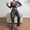 Blue, variant on BRGZLK Womens Cute Long Sleeve Pajama Set Casual Floral Print Ribbed Top and Pants Sleepwear 2 Piece Pjs