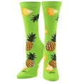 thumbnail image 2 of Cool Socks Pineapples Fun Fruit Print Novelty Crew Socks for Women, 2 of 6