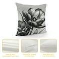 thumbnail image 4 of JEUXUS Short Plush Pillowcase (Universal 1) Life White Flower Lily Printed on Both Sides White, 4 of 5
