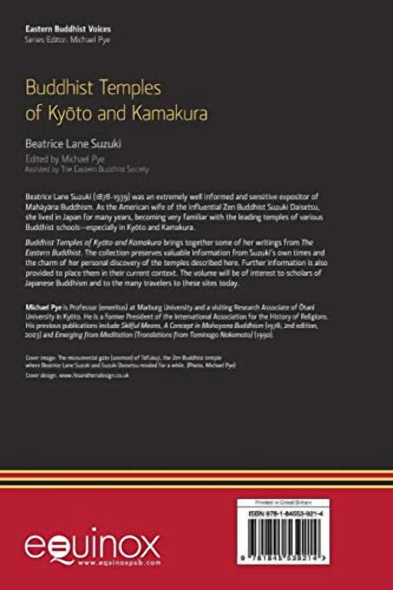 Eastern Buddhist Voices Buddhist Temples of Kyoto and Kamakura, (Paperback)