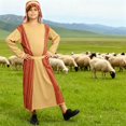 thumbnail image 6 of EnJoCho Kids Role Play Long Robe with Head Scarf Biblical Nativit𝗒 𝖲hepherd Wise Man Dress Up Outfit for Boys Girls Christmas Pageant Performance, 6 of 8