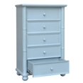 thumbnail image 6 of Pemberly Row Coastal Wood 5-Drawer Bedroom Chest in Beach Blue, 6 of 7