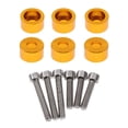 thumbnail image 2 of Tornillos de Aluminio M6 Baoblaze para carrocería y Arandelas doradas 6 piezas, 2 of 8