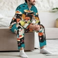 thumbnail image 7 of Balery I Love Sushi Pattern Pajama Sets for Men Long Sleeve 2 Piece Sleepwear Loungewear Sets Soft PJ's with Pockets Long Sleeve Comfy Pj Sets-Large, 7 of 7