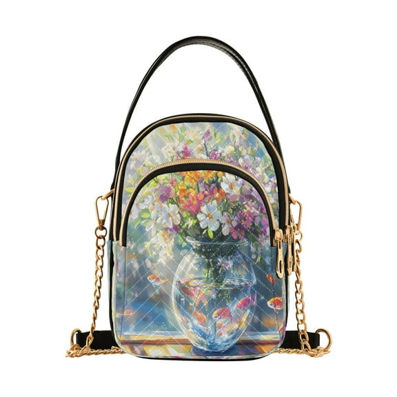 DIXRUYEE Cross Body Fashion Shoulder Waist Purse Bags Sunlit Aquatic Haven Pocket Handbags