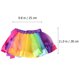 thumbnail image 2 of EeaseMX Vestido de ballet con tutú y lazo de arcoíris en capas para niñas pequeñas - Talla M, 2 of 7