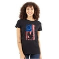 thumbnail image 3 of Bald Eagle American Colonies USA Flag Womens Slim Fit Graphic Tee Brisco Brands M, 3 of 6