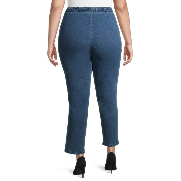 Just My Size Women s Plus Size 2 Pocket Stretch Pull On Pants 2