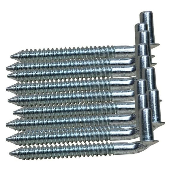 Chain 5/8 Lag Screw Gate Hinge Post Side Wood Bolt Hinge Zinc Plated Lot 10