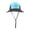 Blue, variant on Unisex Boonie Summer Sun Hat Color Block Breathable Minimalist Outdoor Activities Hiking Headwear