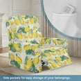 thumbnail image 3 of Kuiaobaty Lemon Monstera Pattern Reclining Slipcover Breathable Recliner Chair Cover Large Durable Reclining Sofa Slipcover Stain Resistant Recliner Couch Cover with Elastic Bottom for Pets, 3 of 8