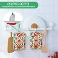 thumbnail image 4 of Yayeee Pot Holders Kitchen Heat Resistant with Pocket 7"x9.8" Cotton Oven Cooking Hot Pads, Colorful Flowers, 4 of 7