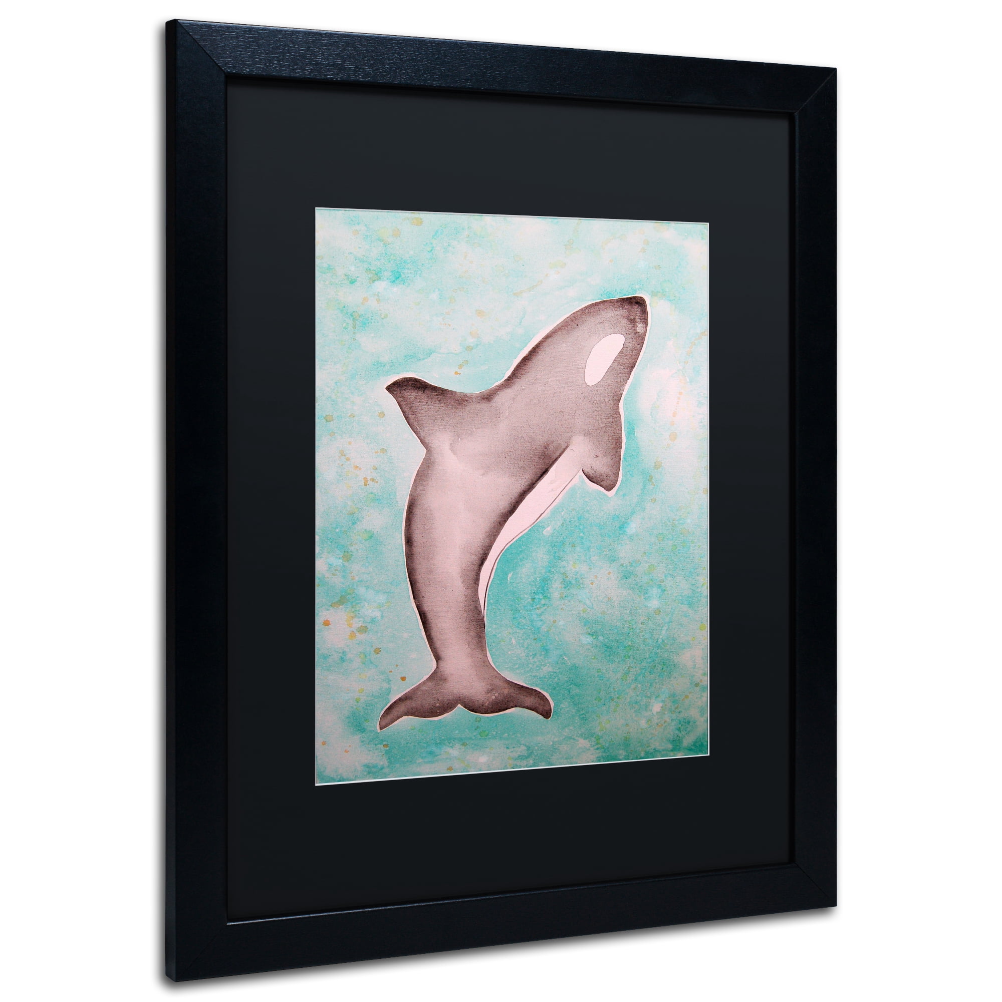 Trademark Fine Art 'The Orca' Black Framed Art by Nicole Dietz