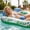 Green, variant on Double Water Lounger, Floating Inflatable Chair for 2 Persons, Portable Pool Float for Beach, Lake & Spa, Relaxation Float