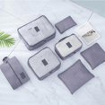 thumbnail image 4 of 7pcs Travel Storage Bag Multifunctional Suitcase Clothes Packing Bag For OutdoorLight Pink, 4 of 4