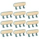 thumbnail image 1 of 10 piezas de soporte para cuna montado en la pared, compacto y creativo, multifunción, para llaves 3 Ganchos Azul, 1 of 6