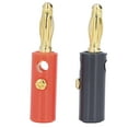 thumbnail image 4 of Straight Speaker Connector, 0.2in Diameter Red Black Universal Banana Plug 40PCS/Set Clear Sound  For Car, 4 of 8