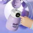 thumbnail image 2 of Botella De Agua Termal Frasco térmico de 450 ml Taza aislada linda para el gimnasio de la escuela de la oficina en el hogar (púrpura) Ndcxsfigh Para Estrenar, 2 of 7