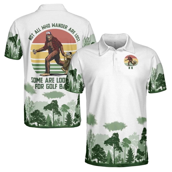 Big Foot Golf Men 3D Polo Shirt Size S-5XL