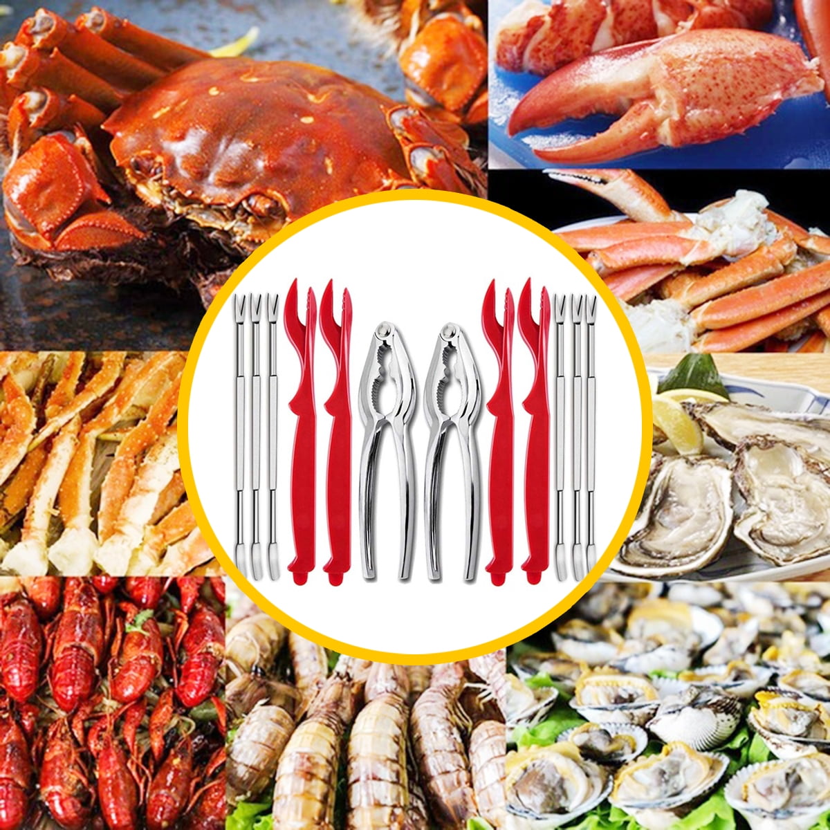 12pcs Crab Crackers Nut Cracker Forks Set Opener Shellfish Seafood Tools Set Us Walmart Com Walmart Com 12pcs Crab Crackers Nut Cracker Forks Set Opener Shellfish Seafood Tools Set Us Walmart Com Walmart Com