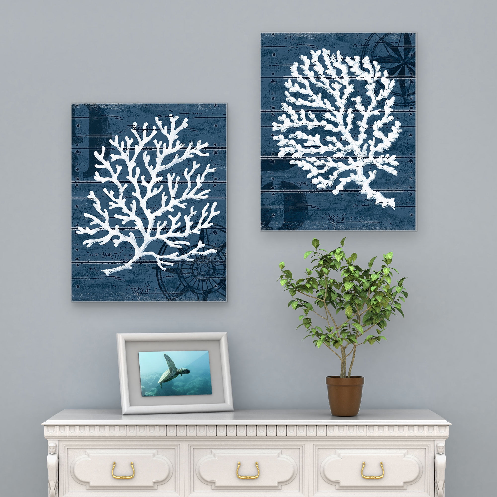 Cape Coral I & II by Paul Brent Wrapped Canvas Graphic Art Print Set of 2