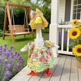 thumbnail image 2 of SHENGXINY Porch Goose Outfits, Large White Holiday Porch Goose Clothes for Outdoor Yard Garden Patio Holiday Decorations Yellow 23in, 2 of 8