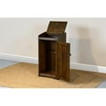 thumbnail image 5 of Sunny Designs Homestead 16" Farmhouse Wood Trash Box/Bin in Tobacco Leaf, 5 of 5