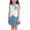 Blue-04, variant on Owordtank Girls Summer 2 Piece Outfits Sleeveless Button Down Vest with A-Line Cute Pleated Mini Skirt for 2-8 Years