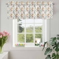 thumbnail image 3 of Valances for Windows Easter Egg Bunny Cartoon Carrot Rod Pocket Short Curtain for Bathroom Living Room Bedroom Farmhouse Rabbit Leaves 1 Panel 54x18in, 3 of 9