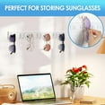 2Pcs Acrylic Sunglasses Wall Display Stand 7 Holes Plenty of Capacity