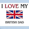 thumbnail image 2 of CafePress - I Love My British Dad Infant Bodysuit - Baby Light Bodysuit, Size Newborn - 24 Months, 2 of 4