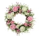 thumbnail image 2 of CaiYueKe Artificial Spring Wreath for Front Door, Home Garden Wall Decor, Indoor Outdoor Hanging Floral Greenery Arrangement, Plastic Green Leaves and Flowers, Mothers Day Party Wedding Decoration, 2 of 9