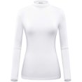 thumbnail image 1 of Women Modal Stretchy Fitted Long Sleeve Turtleneck Top, 1 of 7