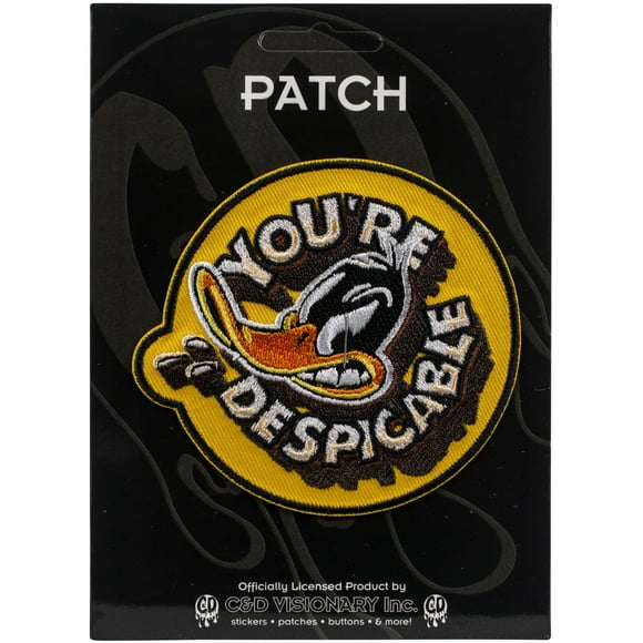 C&D Visionary Looney Tunes Patch-Daffy Duck You're Despicable -PLNT00-06