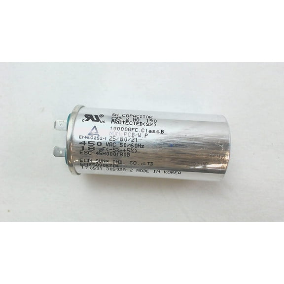 Genuine LG EAE58905704 Refrigerator Radial Run Capacitor 18mfd 450v