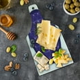 thumbnail image 5 of Geometry Cutting Board, Flower of Life Design of Traditions with Point Stars Motif, Decorative Tempered Glass Cutting and Serving Board, Wine Bottle Shape, Purple, by Ambesonne, 5 of 5