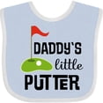thumbnail image 3 of Inktastic Daddy Little Putter Mini Golf Boys or Girls Baby Bib, 3 of 4