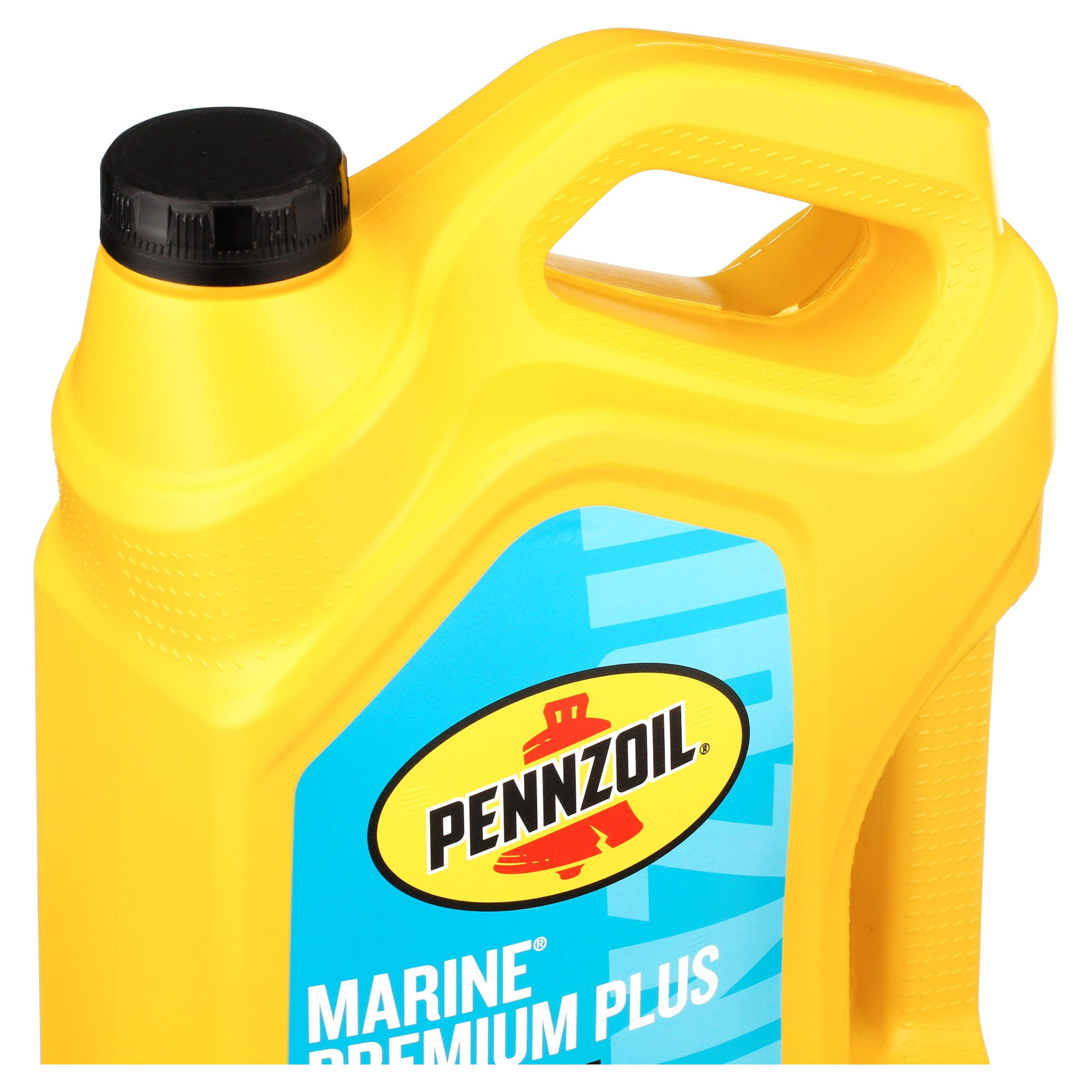 Pennzoil Marine Premium Plus 2 Cycle Synthetic Blend Boat Motor Oil 1 Gallon
