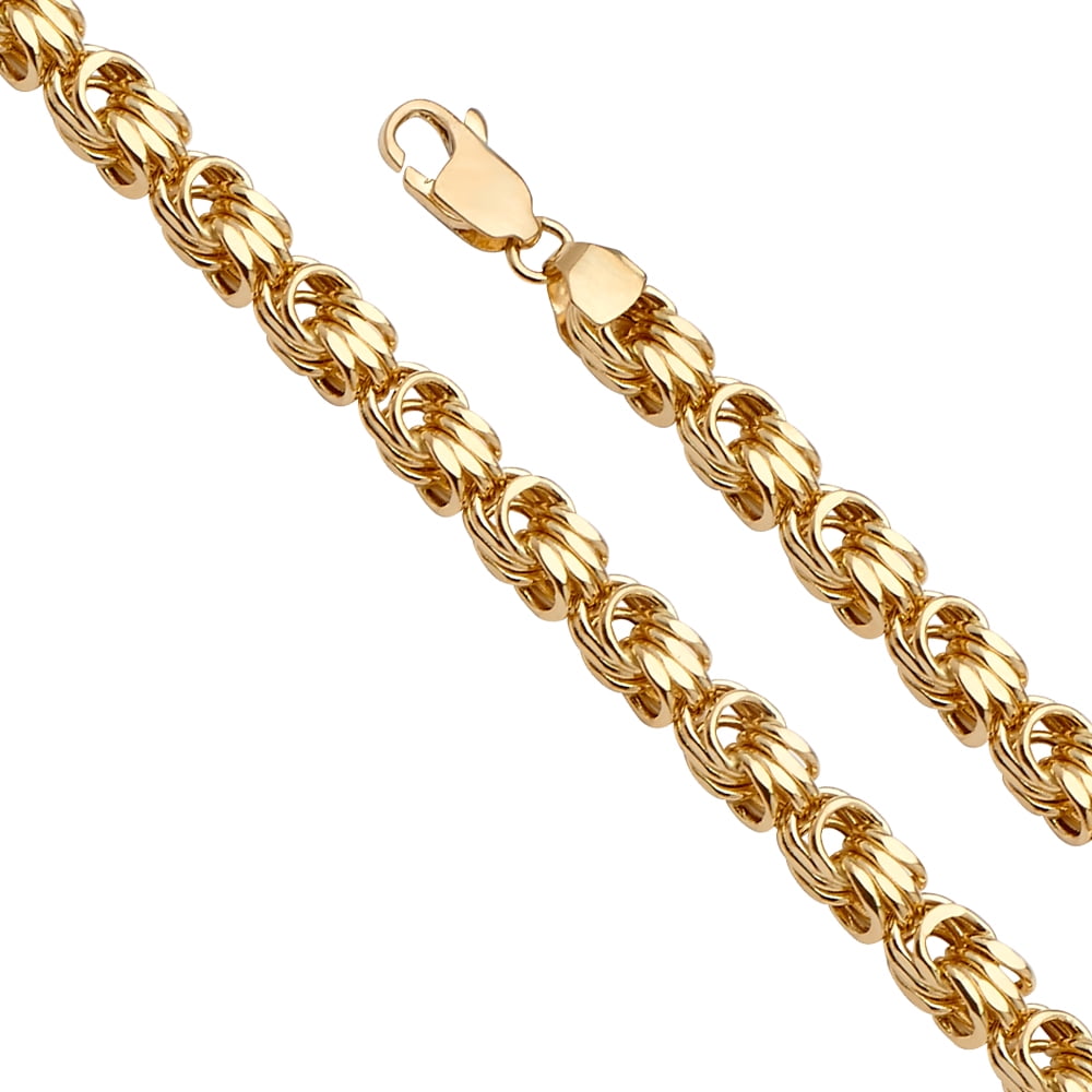 AA Jewels 14k Yellow Gold 5.3MM Hollow 