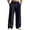 l-Navy638, variant on Hifoo Men Casual Pants Comfortable Tapered Fit Lightweight Soft Stretch Flat Front Trousers With Pockets Daily Wear Joggers Slacks Solid Color Streetwear Relaxed Fit