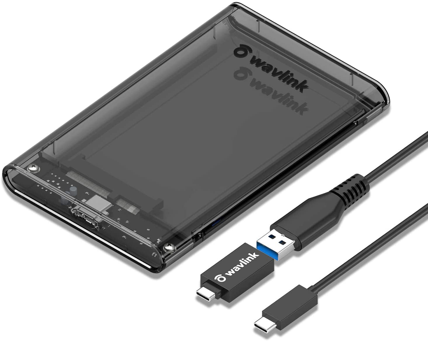 WAVLINK USB C to SATA External Hard Drive Enclosure for 2.5 inch SATA I