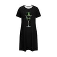 thumbnail image 5 of Sakmal Womens Moomoo Nightgowns Short Sleeve St Patrick's Day Soft Sleepshirt Short Irish St Paddys Day Shamrock Print Ladies Nightgown L, 5 of 5
