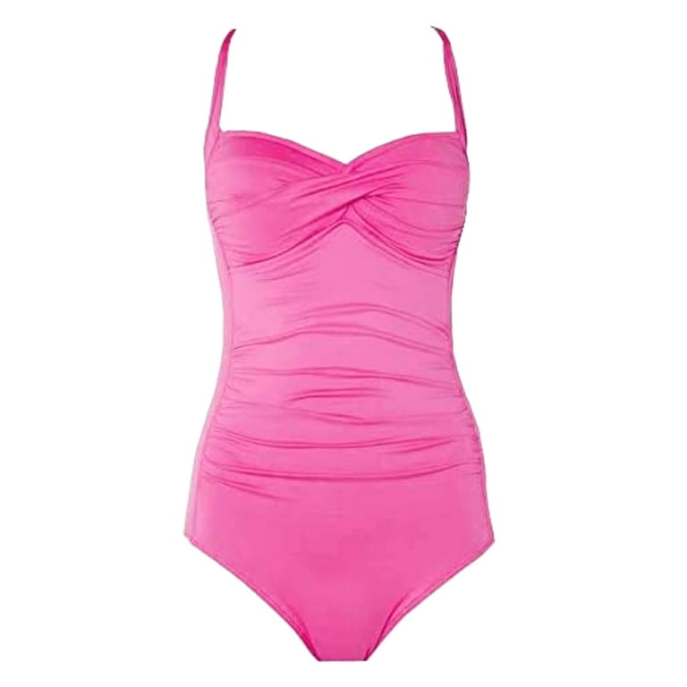 Belvia Belvia Shapewear Slim Swimsuit (20-22, Cherry) XL Pink XL Pink XL  One-Piece