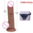 thumbnail image 1 of Pene realista con sensación de piel, consolador enorme Sexy suave, masturbador femenino, consoladores con ventosa de silicona de doble capa para mujer, miembro grande Tan Jianjun unisex, 1 of 2